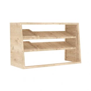 Tabletop display case Maria 900x500x900 (Wood/Glass) without bottom shelf