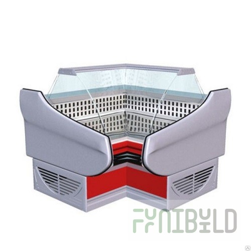 Medium-temperature display case, internal corner, Titanium B5 1350x1350x1255 BC5 UV 0°… +6°С