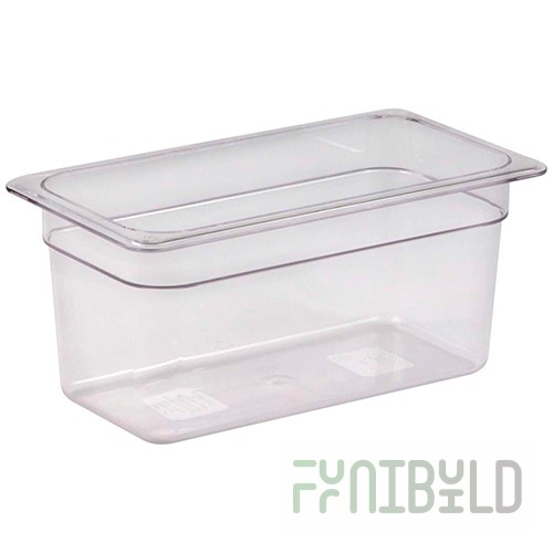 Gastronorm container without lid polycarb. GN 1/3, H-150, 325x176x150mm