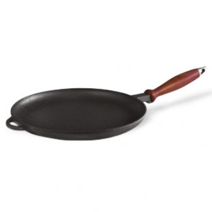 Pancake pan (cast iron) d=240x25mm, d/r (Siton), art.ST037