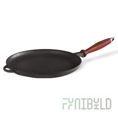 Pancake pan (cast iron) d=240x25mm, d/r (Siton), art.ST037