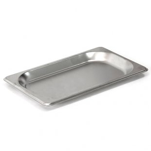 Gastronorm container without lid stainless steel GN-1/3 depth 20, 0.8 l. (325x176x20 in.), in pack. 15/30 pcs.