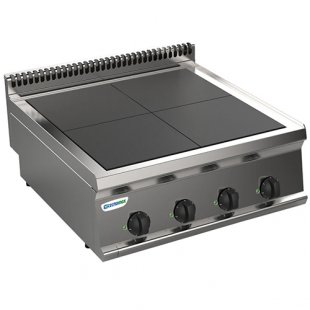 Electric stove 4 burners 700 series TECNOINOX PCU70E7 616091 (700x700x280 in, 10 kW, 380 V)
