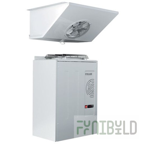 Low-temperature split system for chambers V=2.6..8.7m3, SB 109 P (-15C, external unit 525x315x704mm, internal unit 650x504x278mm)