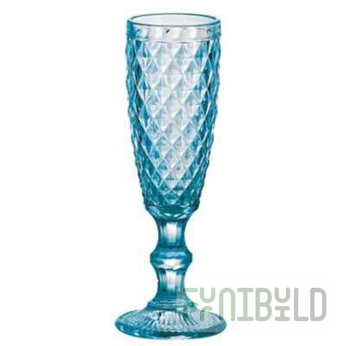 Champagne glass 140 ml, art. SR05720LXINBLUE, 6 pcs. in pack.