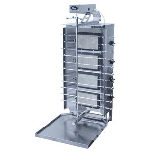 Gas shawarma-kebab maker F4ShmG/11210 (with motor) (Shaverma) (532x765x1247mm, 0.64kg/h)