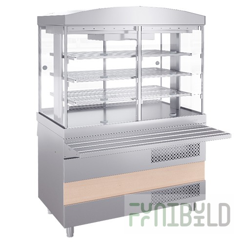 Refrigerated display case HV-1200-02 (1200x700 (1015*) x1805±20mm, 0.8 kW, 220 V)