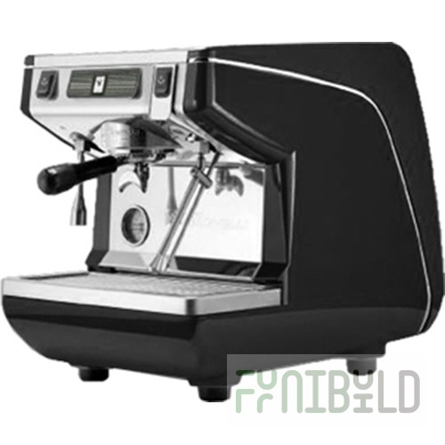 Coffee machine Nuova Simonelli Appia LIFE 1gr S 220V black+high groups(404x545x498 in, 1.9 kW, 220V)