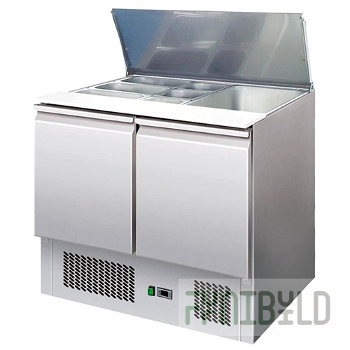 Salad bar COOLEQ S900 (900x698x850 in, V=240l, +2/+8, 2 doors)