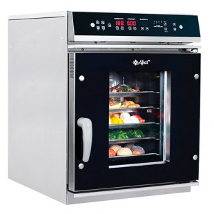 Convection steamer PKA6-1/2P (steam generator, 6 GN 1/2, all stainless steel, without gastronorm containers, top control panel) black design