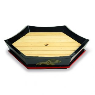 Hexagonal dish 30x30x6.5 cm art.22-0084/W