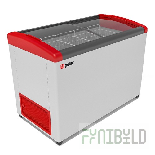 Chest freezer V=410l GELLAR FG 475 E -12.-25C, 1210x650x860, tilt.bench (5 baskets) FROSTOR
