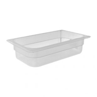 Gastronorm container without lid p/p GN 1/4, H-65, 265x162x65mm, (plastic, transparent), in pack. 28 pcs. 422101501