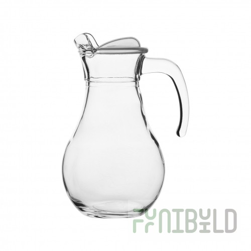 Jug 1.8 l with transparent plastic lid d=109 h=254.5 in BISTRO art. 43934/43934 SL/St in pack 6 pcs.