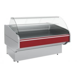 Medium-temperature display case 1420x1215x1250 G120 SM 1.5-1 red (Static VHS-1.5 ATRIUM) 0...+6 WITHOUT SIDES