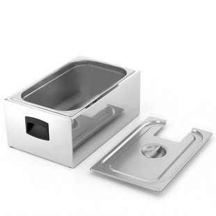 APACH bath for thermostat ASV2 GN2/1 (650x530x230 in, GN2/1, stainless steel with lid)