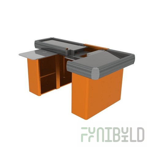 Checkout counter SUPERMARKET LIGHT-XL, 2060mm (2560), (WITHOUT conveyor, wide accumulator, cutouts)