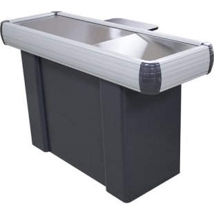 Cash desk MINIMARKET 1500x500x900mm, cashier's cabinet, storage unit art. in-1500 RAL 7016