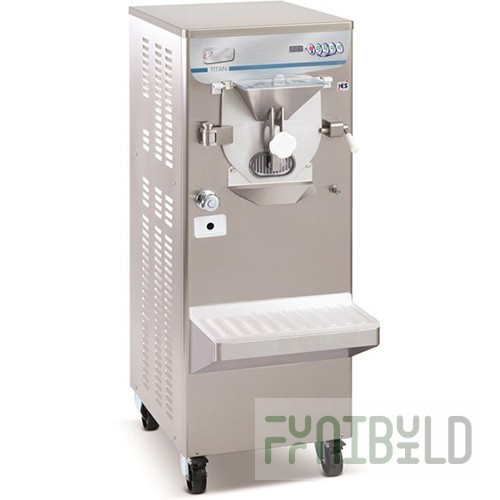 Floor-standing batch freezer for ice cream Frigomat TITAN 3S W (1420x520x670 in, 3.6 kW, 400 V, cooled water)