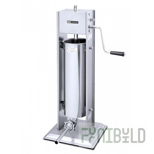 Sausage filler HURAKAN HKN-ISV7 (820x330x305mm, 7l, manual, includes 4 stainless steel nozzles)