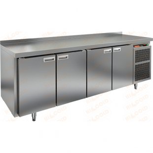 Table with refrigerated cabinet Hicold GN1111/TN (2280x700x850mm, 0.71 kW, 220V, -2...+10 °C)