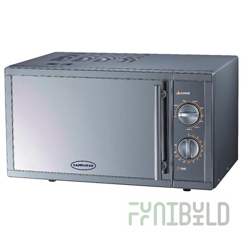 Microwave oven GASTRORAG WD90023SLB7 (483x398x281mm, tabletop, stainless steel, 23l, 1.4kW, microwave + grill, 220V)