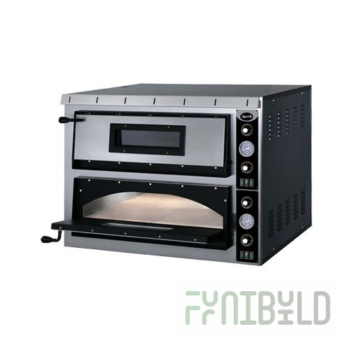 Pizza oven APACH AML44 (1010x850x750 in, 12 kW, 380 V, 2 chambers 720x720x140)