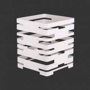 Buffet base square 250x250x300mm, white, art. 00409