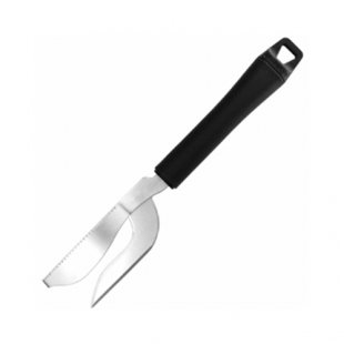 Knife for cleaning and cutting fish; steel, plastic; L=22/10.5, B=3.5 cm; black, metal. art.4070307