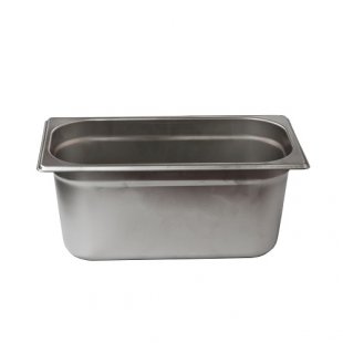 Gastronorm container without lid stainless steel GN-1/3 depth 150, 4.9 l. (325x176x150 in.), in pack. 10/20 pcs.