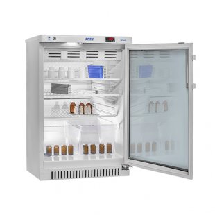 Pharmaceutical refrigerator V=140l, HF-140-1 (+2...+14, 607x600x910mm) with glass door and lock