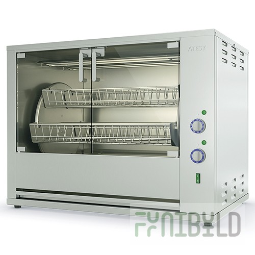 Chicken grill Komandor-6E-T carousel (860x580x655 in, 8.0 kW, 220 V)