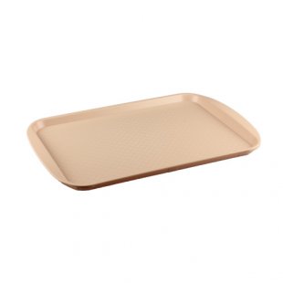 Plastic rectangular tray 450x350x20mm (beige) art. 422106607 in pack. 12 pcs.