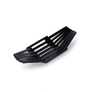 Towel stand 17x7.5 cm black wooden art. 25-0135