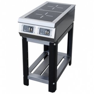 Induction cooker F2IP/800/60004 (on stand) (420x800x882mm, 2 heating zones 3.5 kW each)