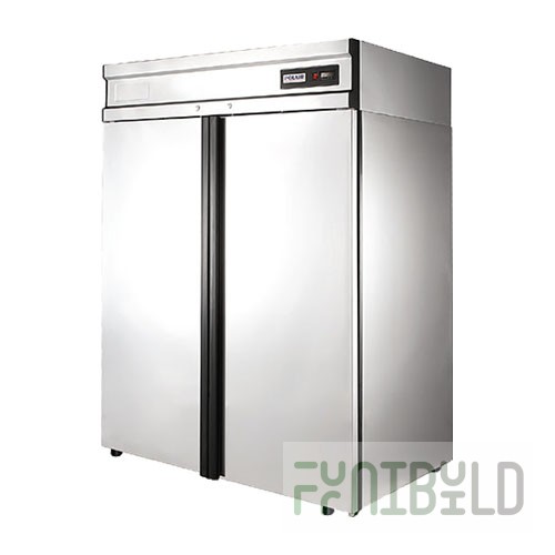 Low-temperature cabinet V=1400l, CB114-G (ШН-1.4) (stainless steel doors) -18 C, 1474x884x2064mm