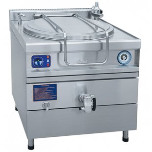 Electric cooking kettle, drain cock, steam jacket, solid-drawn KPEM-60/7 T 800x870x1040mm (all stainless steel)