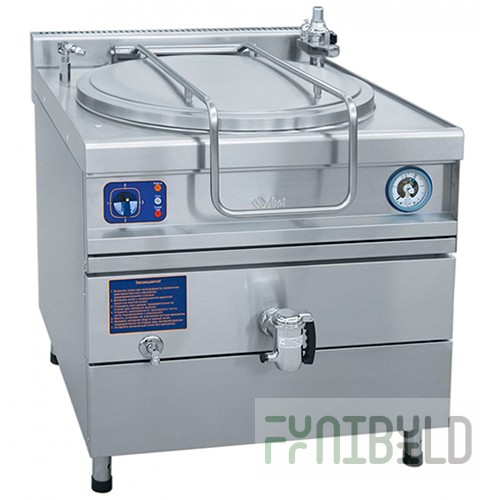 Electric cooking kettle, drain cock, steam jacket, solid-drawn KPEM-60/7 T 800x870x1040mm (all stainless steel)
