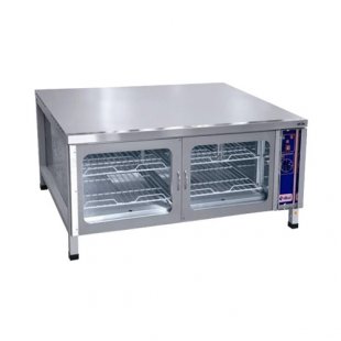 Thermal proofing cabinet ШРТ-4ЭШ-01 (4 shelves-grids, glass door, stainless steel, on legs, with lid, 1300x1083x615 in)
