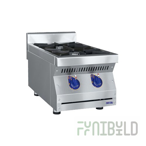 Gas stove 2-burner without oven (tabletop) PGK-27N (700 series, 700x400x470 in)