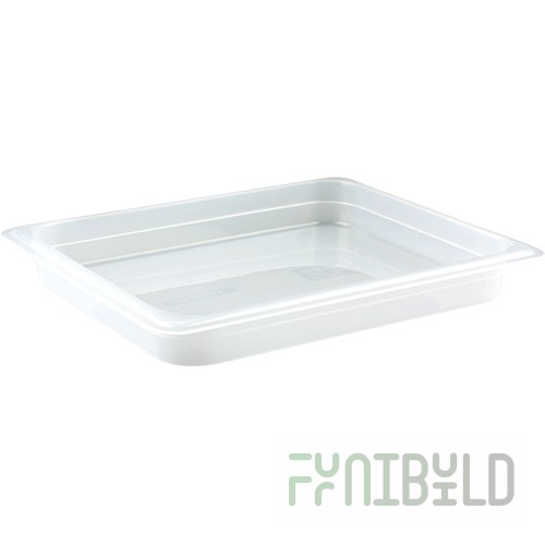 Gastronorm container without lid p/p GN 1/2, H-40, 325x265x40mm, (plastic, white), in pack. 24 pcs. 422109116