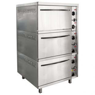 3-section oven cabinet ШЭЖП-3, stainless steel body, 840х840(895)х1500(1520) in