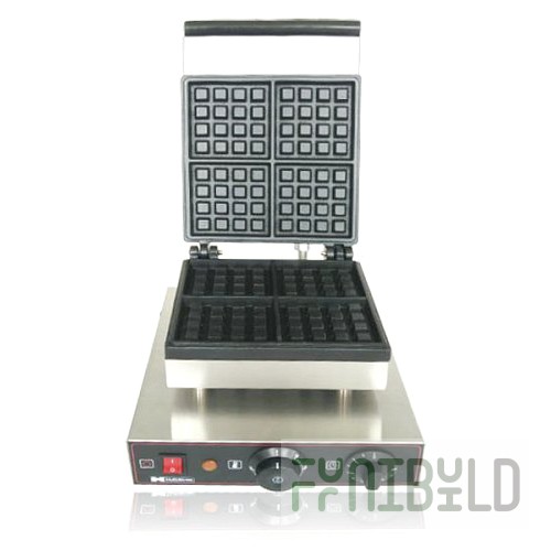 Waffle iron HURAKAN HKN-GES2M (300x380x250mm, rectangular working surface, 1.6 kW, 220V)