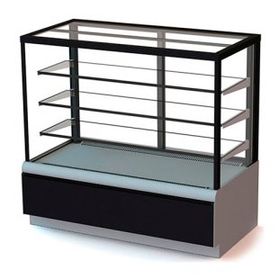 Medium-temperature display case. 1300x700x1280mm, KC70 VV 1.3-1 (VHSv - 1.3d Carboma Cube Lux) Techno, +0...+7C, 3 shelves