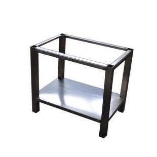 Pedestal for equipment open 700x600x550 in stainless steel with shelf