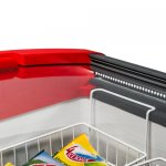 Chest freezer V=640 l GELLAR FG 775 E red (1810x650x860 in, -12…-25C, 8 baskets, wheels, lock) Chest freezer V=640 l GELLAR FG 775 E red (1810x650x860 in, -12…-25C, 8 baskets, wheels, lock)