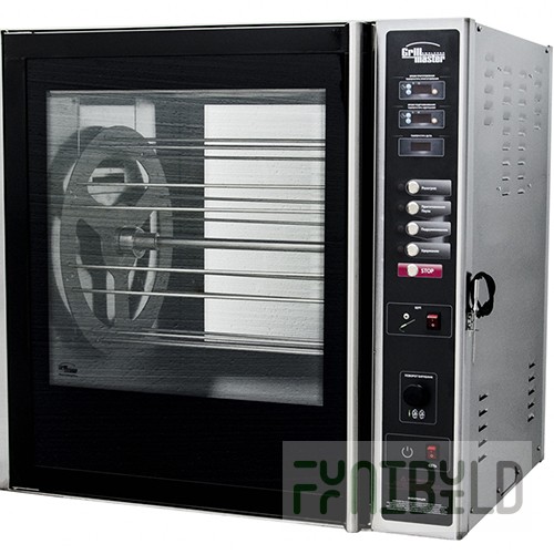 Convection grill f3kel/1 / 22147 (670x830x820mm, loading 24 carcasses, 6 baskets, 6 skewer, 8.9 kW, 380 V)