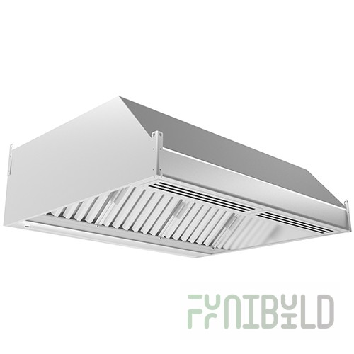 Wall-mounted supply and exhaust hood ZPV-P14/09 1400x900x350mm (grease trap)