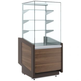 Neutral display case 1180x750x1680 (1730) in, KS80 N 1.2-11 dark oak (tower)