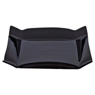 Square plate 17x17x3.5 cm black ceramics art.8899(BLK)
